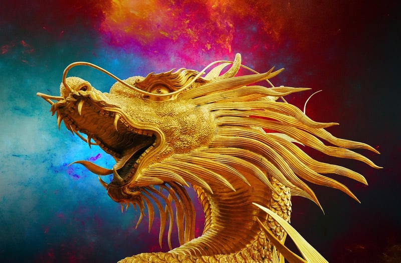 Dragon in flight